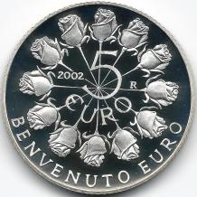 images/productimages/small/San Marino 5 euro 2002 Welkom Euro.jpg